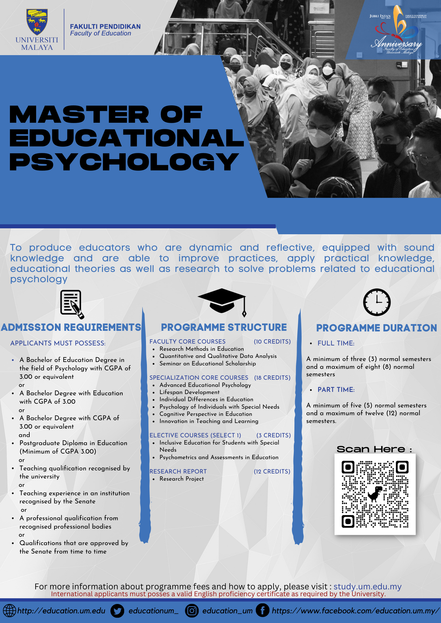 Faculty Of Education   Master Of Educational Psychology 